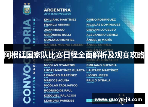 阿根廷国家队比赛日程全面解析及观赛攻略
